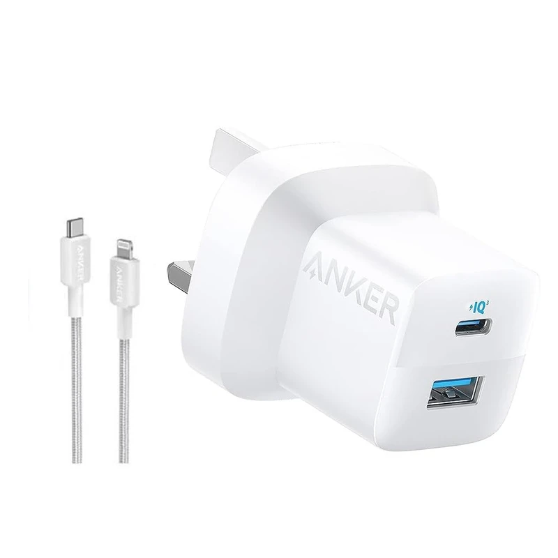 شارژر دیواری 33 وات انکر مدل B2331 به همراه کابل USB-C به لایتنینگ به طول 1 متر(B2331K21)