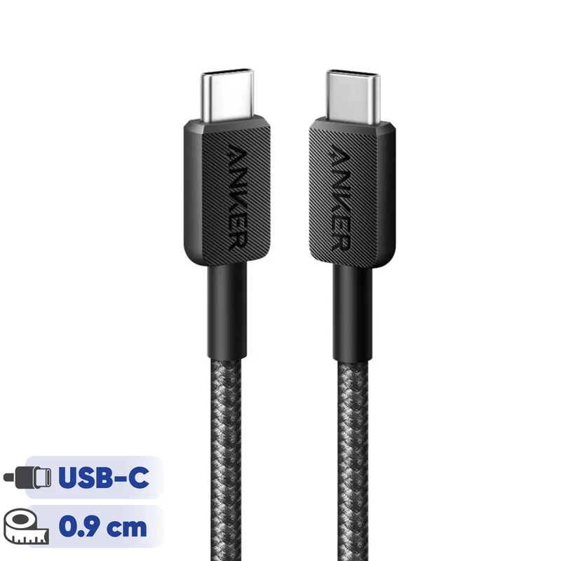 کابل شارژ USB-C به USB-C انکر مدل A81F5 طول 0.9 متر ((بدون جعبه))