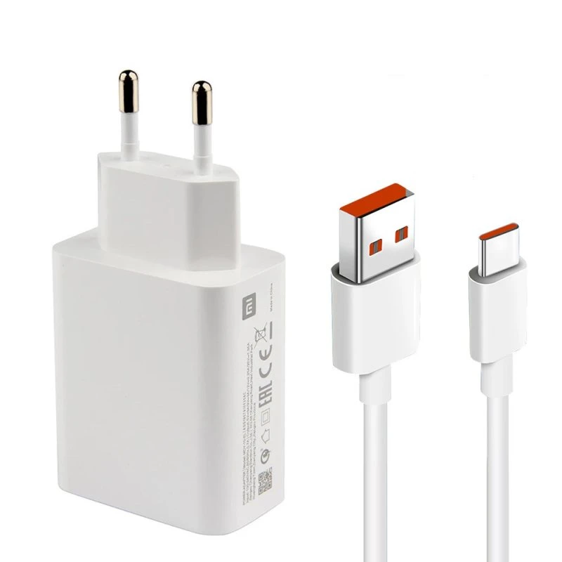 شارژر دیواری 33 واتی شیائومی مدل MDY-11-EZ به همراه کابل تبدیل USB-C