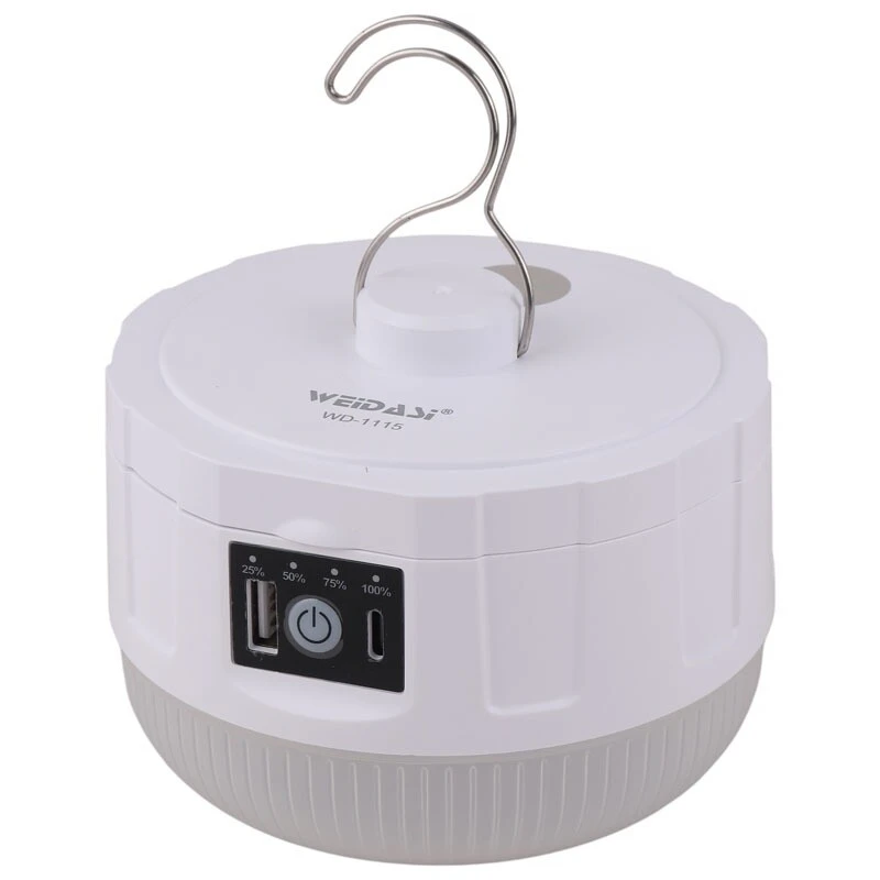 چراغ شارژی ویداسی ظرفیت ۸۰ وات مدل WD-1115