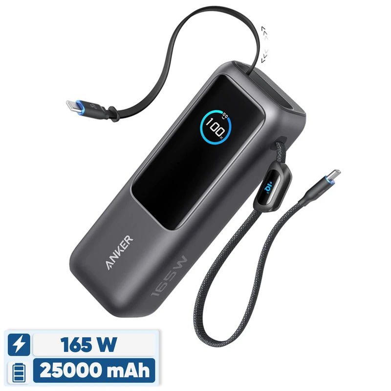 پاوربانک انکر 25 هزار میلی آمپر ساعت 100 وات (A1695)